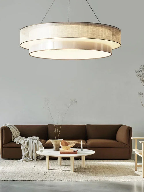 lustre circulaire chinois pour un éclairage zen élégant - vue 2 sur 9