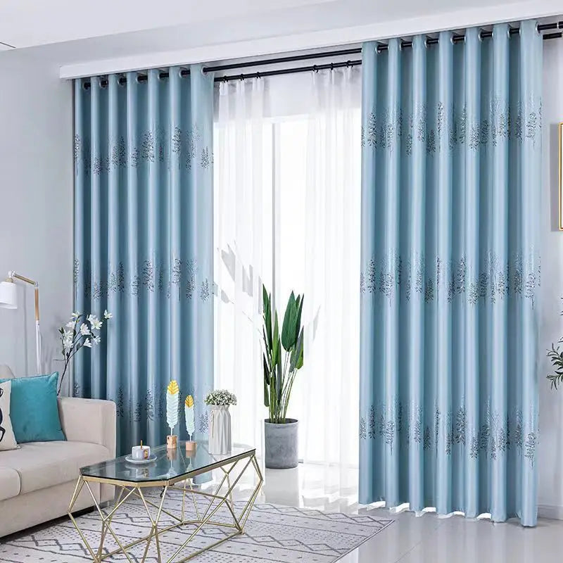 Rideau jacquard épais occultant sur mesure pour chambre - vue 2 sur 9