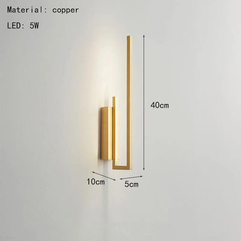 applique murale en laiton design moderne pour divers espaces - vue 8 sur 8