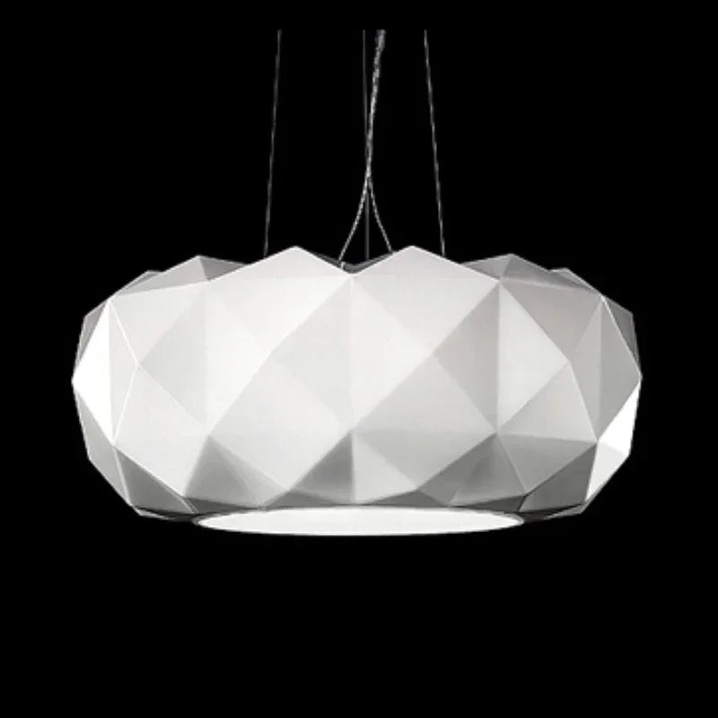 suspension en verre moderne avec découpe diamantée pour décoration intérieure - vue 3 sur 7