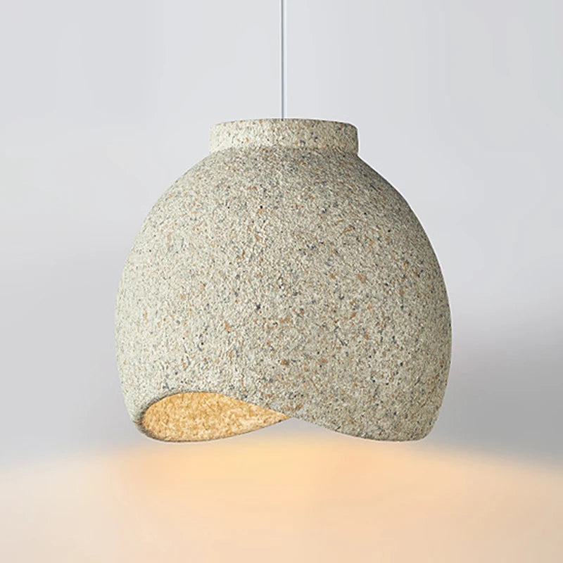 lustre wabi sabi nordique pour restaurant bar et décoration familiale - vue 4 sur 10