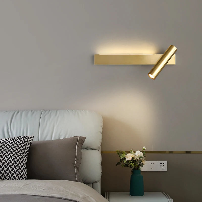 applique murale minimaliste en cuivre design moderne et créatif - vue 3 sur 13