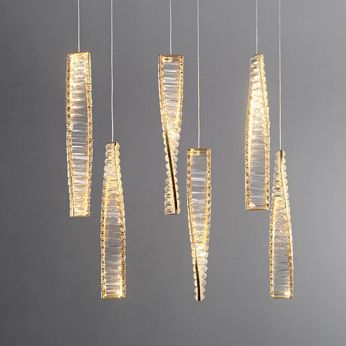 suspension en cristal moderne pour intérieur art déco minimaliste - vue 2 sur 12