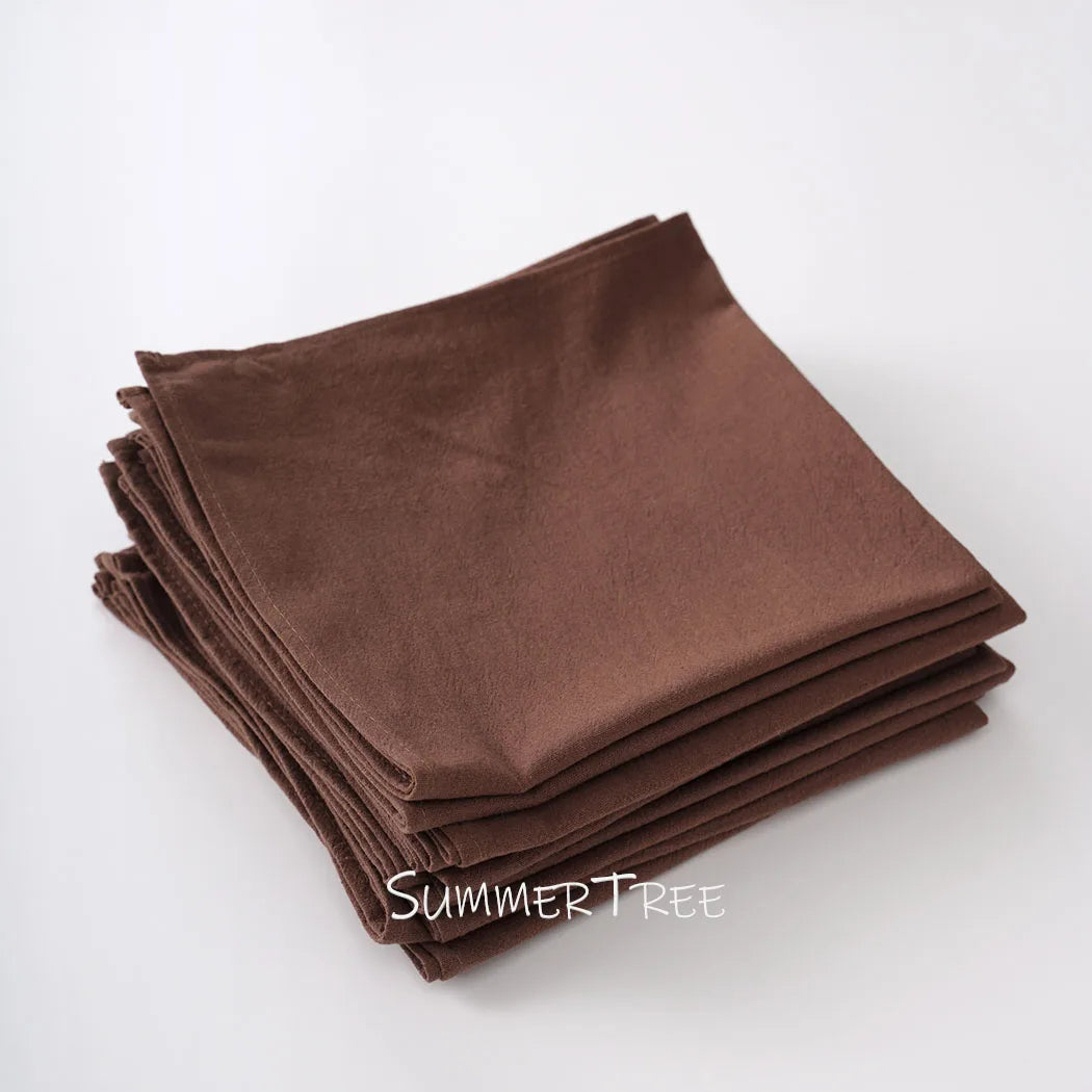 Serviette de table coton lavé style vintage
