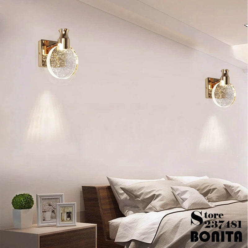 applique murale de luxe en cristal pour intérieur élégant - vue 3 sur 7