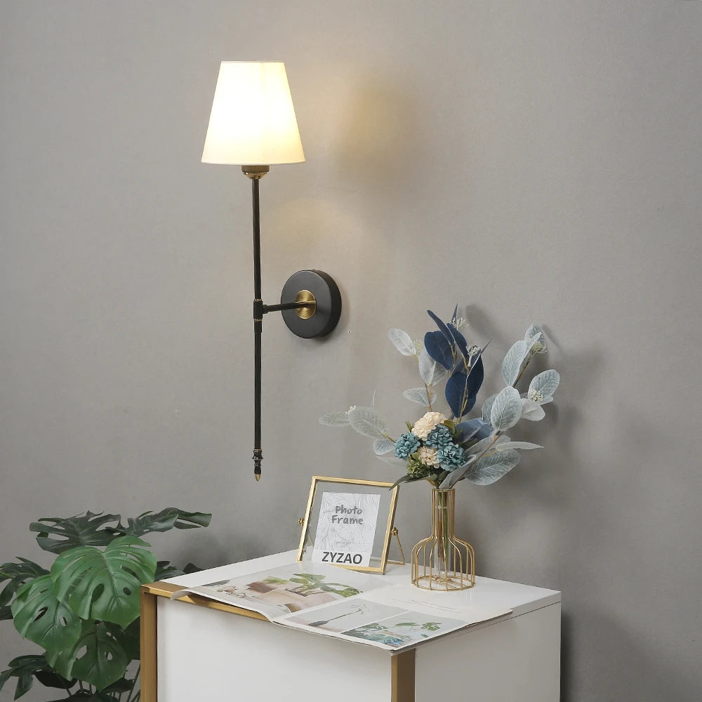 applique murale moderne en cuivre pour décoration loft - vue 2 sur 9