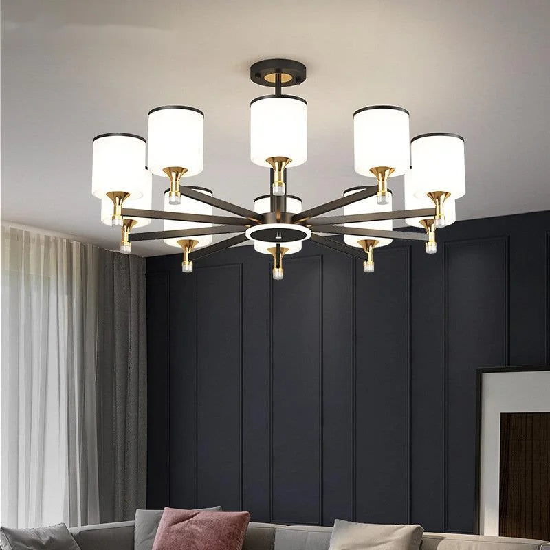 lustre moderne en led pour décoration intérieure élégante et luxueuse - vue 4 sur 10