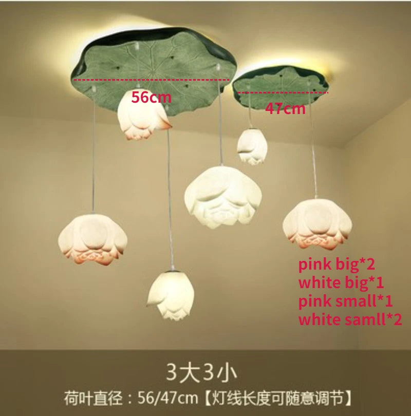 suspension lotus en verre pour décoration d intérieur - vue 15 sur 18