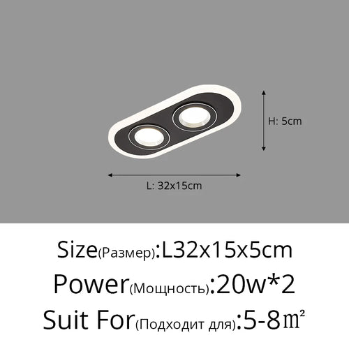 plafonnier led moderne pour décoration intérieure élégante et contemporaine - vue 20 sur 20