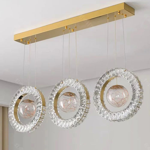 home decorationPendant lights, luxury crystal living room chandelier, dining room Pendant lamp, ceiling light, indoor lighting - vue 4 sur 6
