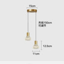 suspension LED en forme de diamant moderne et élégante
