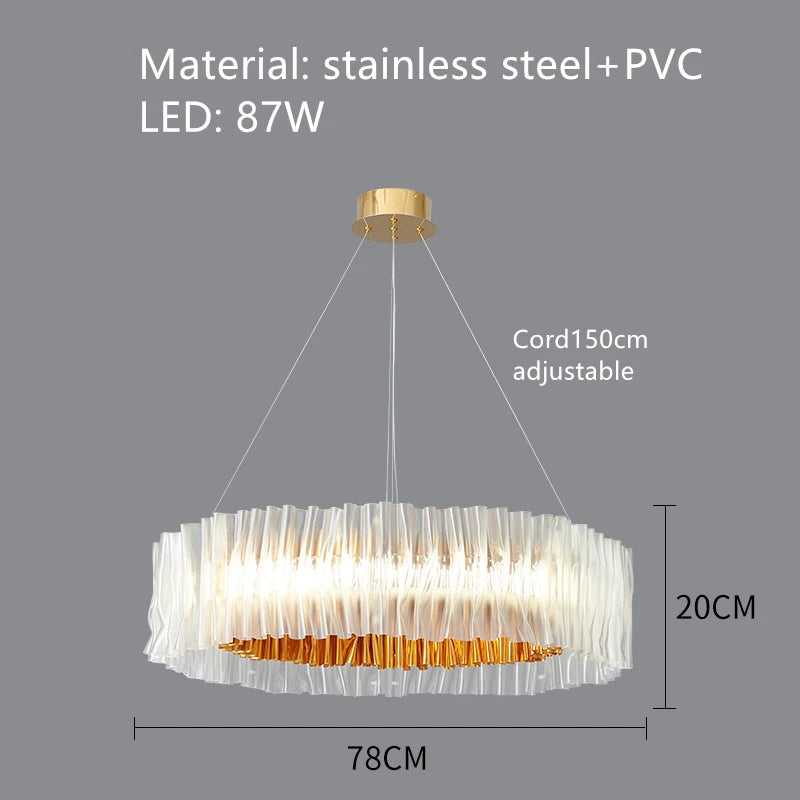 suspension design en pvc et acier inoxydable pour espaces intérieurs - vue 12 sur 13