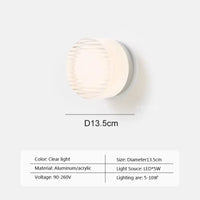 Applique murale LED moderne en gelée d'ambre