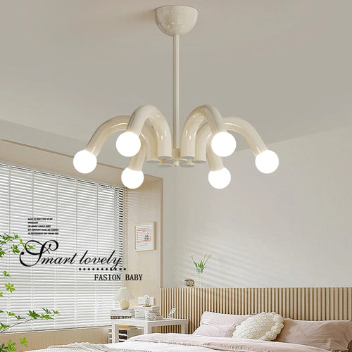 lustre romantique en métal avec conduite d'eau led pour intérieur - vue 2 sur 8