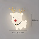 applique murale led cerf de noël décoration créative intérieure
