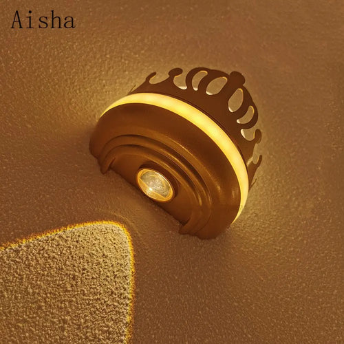 2023 New Crown Wall Lamp LED Outdoor Waterproof Wall Light IP65 Staircase Wall Lamp Children's Bedroom Wall Decoration Sconces - vue 5 sur 7