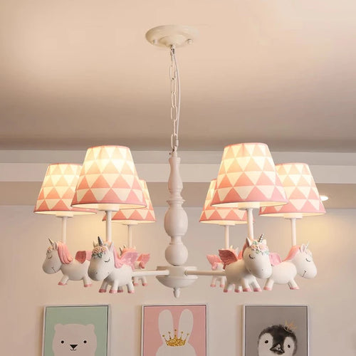 lustre enfant LED rotatif style nordique romantique et chaleureux - vue 2 sur 24