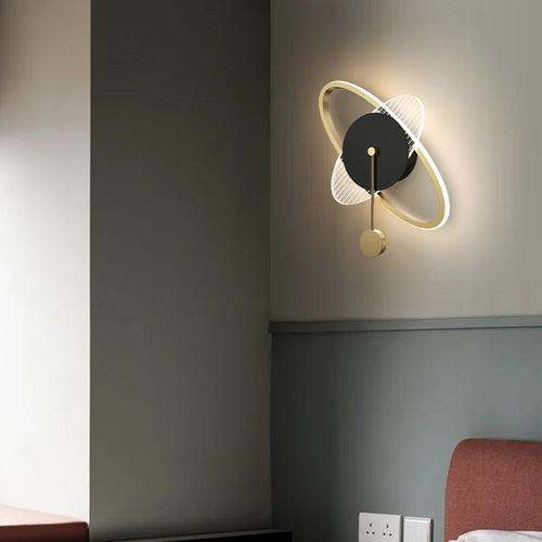applique murale led ronde moderne décorative pour intérieur - vue 7 sur 10