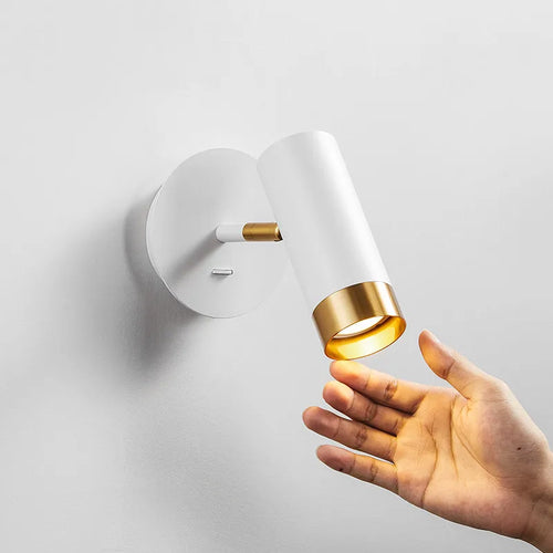 applique murale led rotative moderne avec éclairage intérieur réglable - vue 3 sur 8