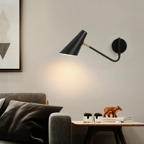 applique murale moderne rotative à bras long en métal - vue 2 sur 23