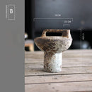 vase en céramique fait main style wabi-sabi pour fleurs séchées