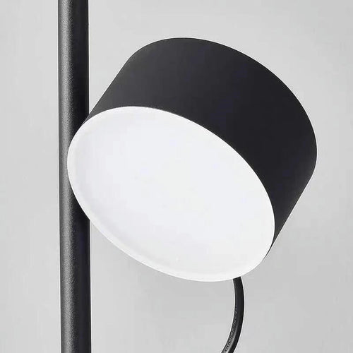 Lampadaire design nordique créatif noir lampadaire simple lampe d'angle étude chevet décoration salon lampe de lecture - vue 6 sur 7