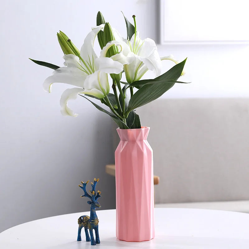 vase moderne en plastique pour décoration florale nordique - vue 16 sur 26