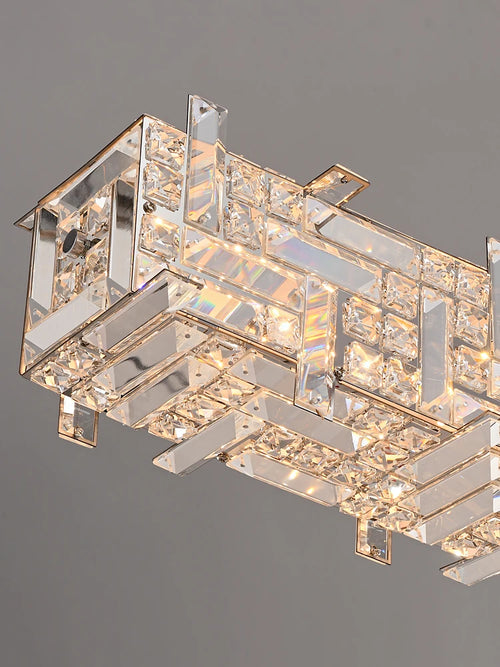 lustre en cristal design pour espace moderne et élégant - vue 5 sur 8