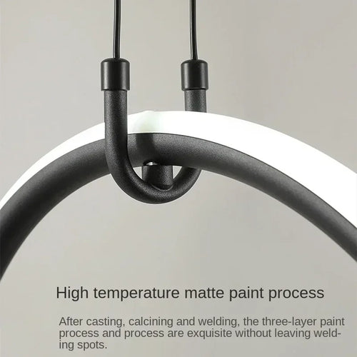 suspension led moderne minimaliste avec télécommande pour intérieur - vue 7 sur 7
