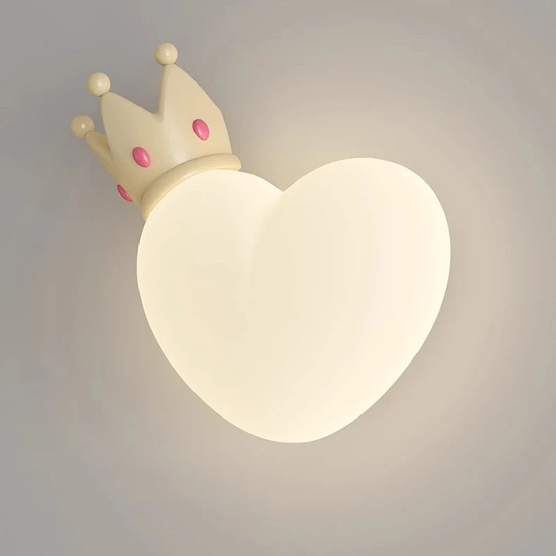 applique murale led en forme de cœur pour chambre d'enfant - vue 6 sur 12