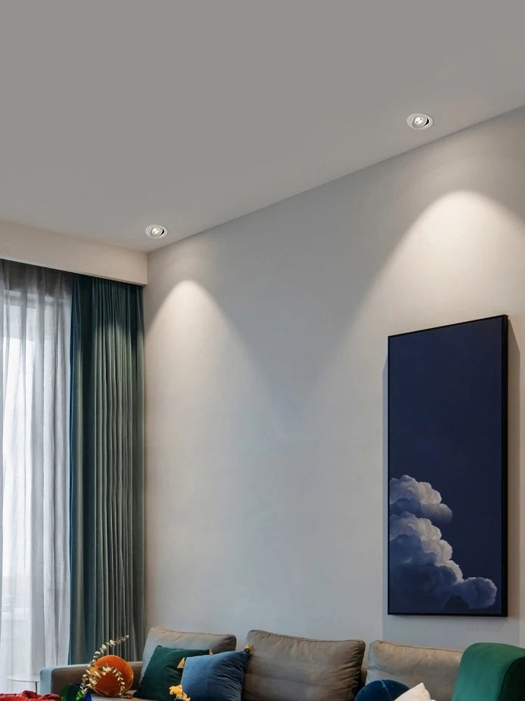 spot led 	encastré lumineux rond réglable pour éclairage intérieur - vue 4 sur 13