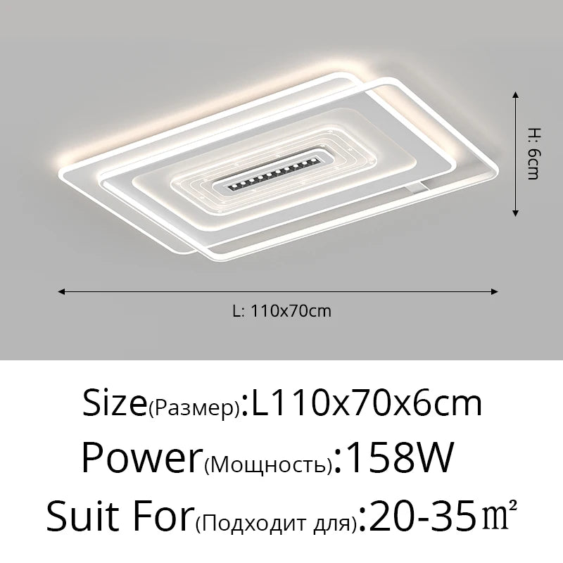 plafonnier led nordique pour intérieur et ambiance chaleureuse - vue 14 sur 14