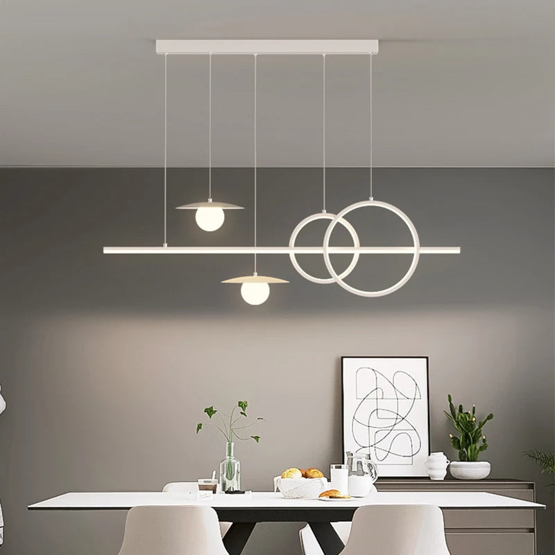 lustre nordique géométrique créatif pour restaurants et bars - vue 6 sur 18