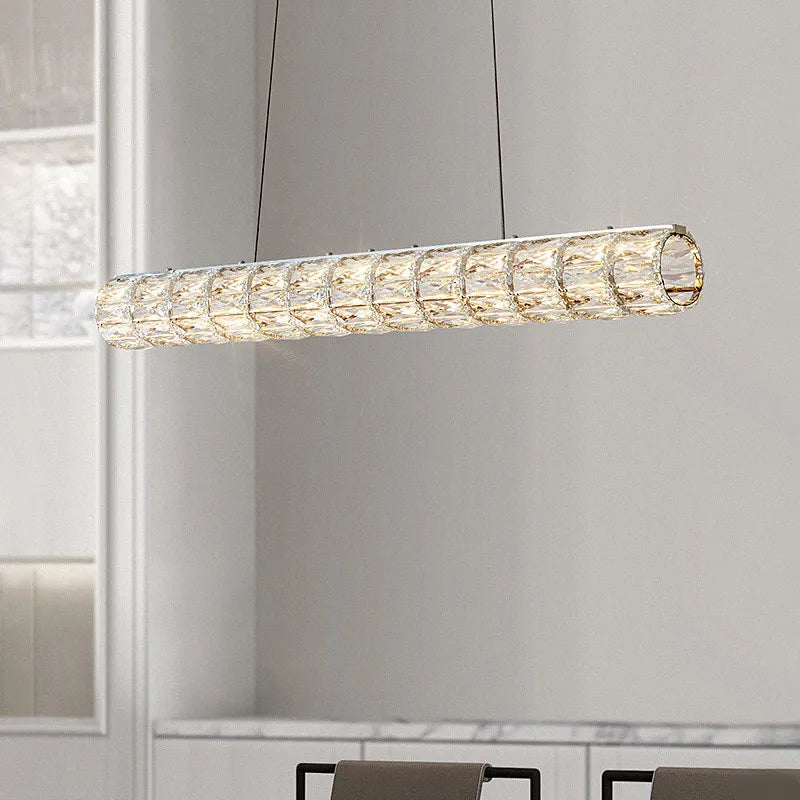 lustre moderne led en cristal k9 art décor maison - vue 1 sur 13
