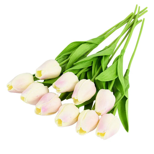 lot de 10 tulipes artificielles pour décoration de mariage et jardin - vue 33 sur 33