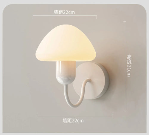 applique murale champignon led décoration intérieure moderne élégante - vue 7 sur 10