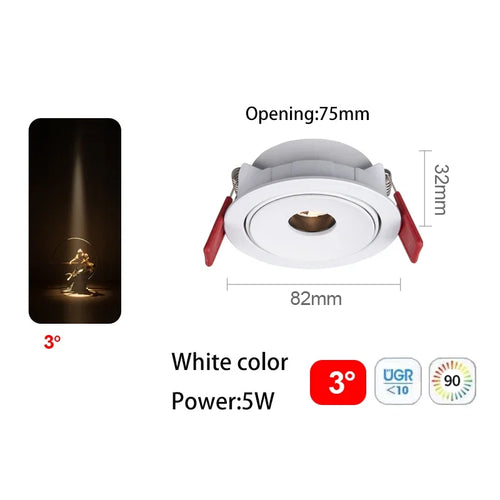 spot led ultra fin à angle de faisceau pour éclairage intérieur - vue 12 sur 24