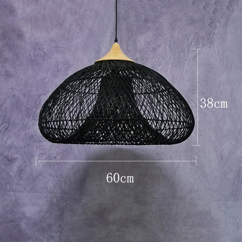 Suspension vintage d'Asie du Sud-Est Lampes en rotin de haute qualité Salle à manger Restaurant Cuisine Luminaires Loft Luminaires - vue 15 sur 27
