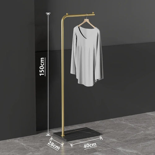 porte-manteau moderne en fer forgé pour vêtements et sacs - vue 8 sur 8