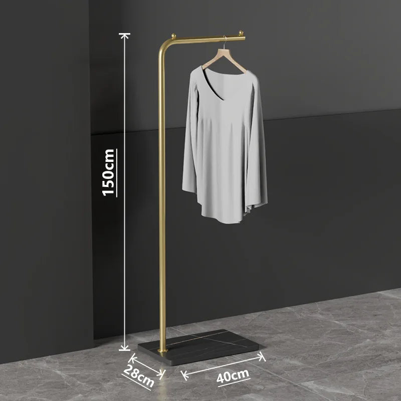 porte-manteau moderne en fer forgé pour vêtements et sacs - vue 7 sur 8