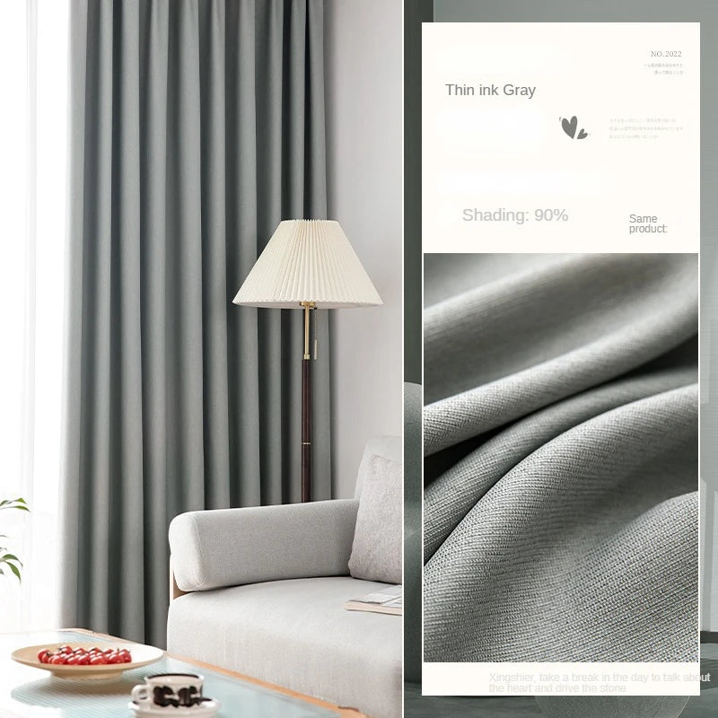 Rideau occultant plissé style moderne pour salon chambre - vue 13 sur 16