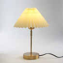 lampadaire rétro avec abat-jour plissé éclairage décoratif polyvalent