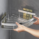 étagère d'angle murale sans perçage pour douche et serviettes
