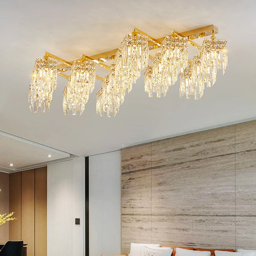 lampe en cristal de luxe pour intérieur moderne élégant - vue 4 sur 14