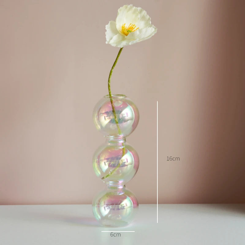 bougeoir en verre décoration nordique pour mariage et fleurs - vue 12 sur 22