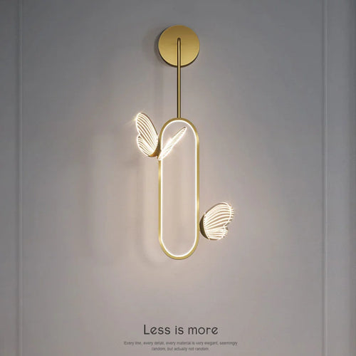 applique murale led papillon design nordique pour décoration intérieure - vue 5 sur 8