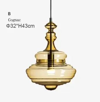 suspension industrielle vintage en verre pour éclairage artistique - vue 11 sur 15