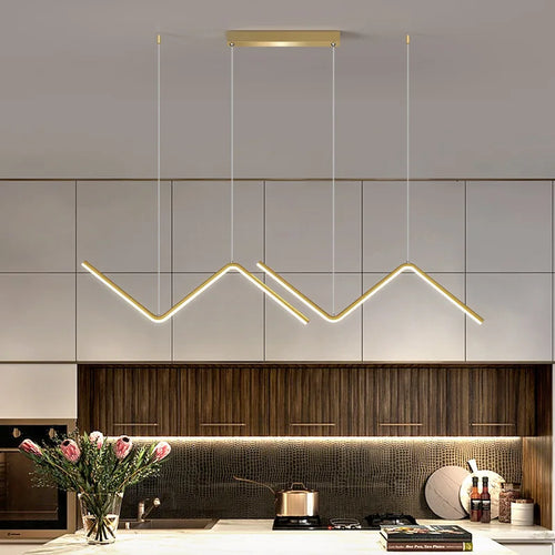 lustre moderne à led avec télécommande pour intérieur élégant - vue 6 sur 10
