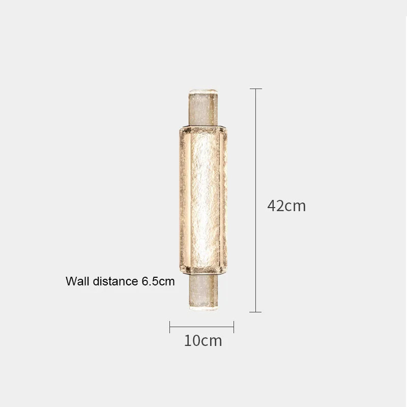 Applique murale de luxe en cristal et acier inoxydable - vue 8 sur 8