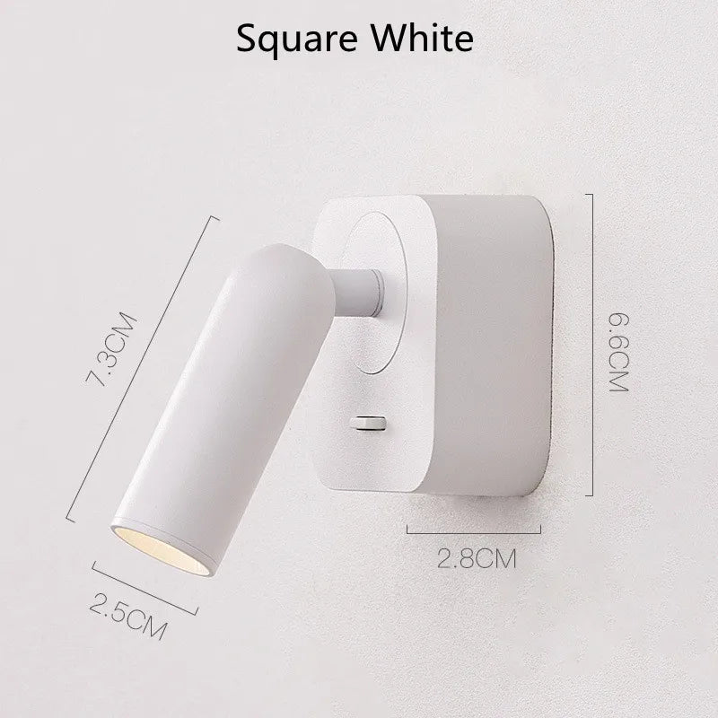 applique murale led moderne rotative pour décoration intérieure - vue 13 sur 20